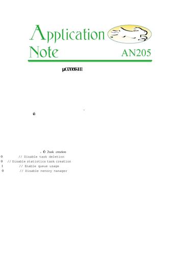 μC_OS-II 应用程序的运行