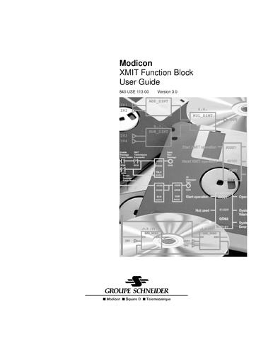 Telemecanique XMIT功能块参考手册-1998-EN