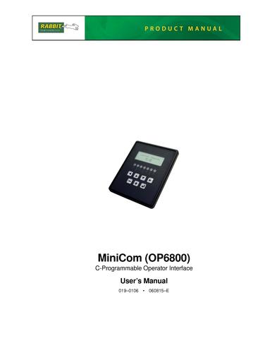 OP6800 MiniCom