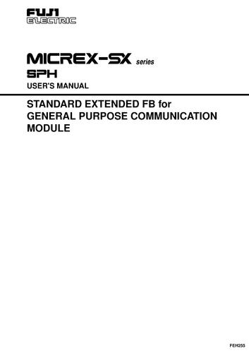 Fuji MICREX-SX SPH Standard Extended FB for General Purpose Commnication Module