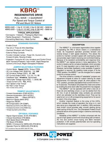 KBRG-240D 全波形再生式直流驱动器 技术手册