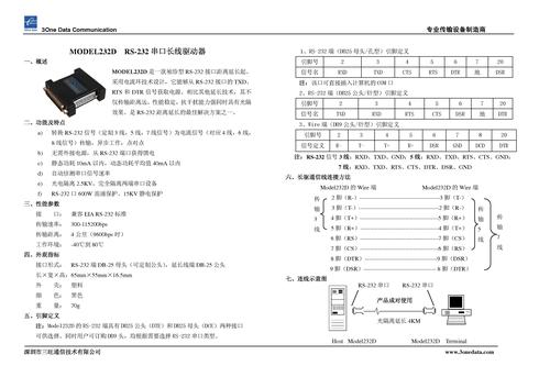 三旺 MODEL232D（DB-25针RS232长线驱动器）说明书