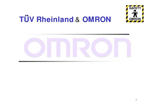 OMRON 工业安全产品介绍