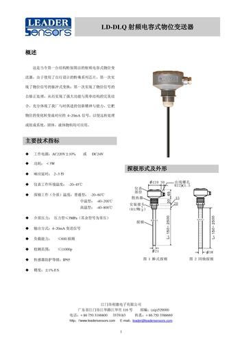 利德 LD-DLQ 型射频电容式物位变送器 产品介绍