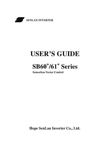 森兰SB60+/61+系列变频器使用手册（英文）