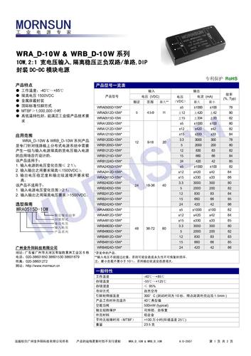 金升阳WRB/A-D-10W资料下载