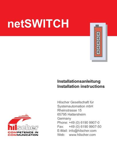 德国赫优讯(Hilscher)netSWITCH硬件应用操作手册