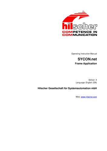 德国赫优讯(Hilscher)基于FTD DTM技术的SYCON.net的netFrame操作手册