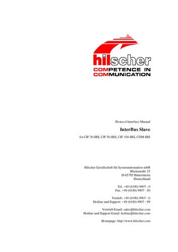 德国赫优讯(Hilscher)InterBus从站计算机板卡协议接口手册