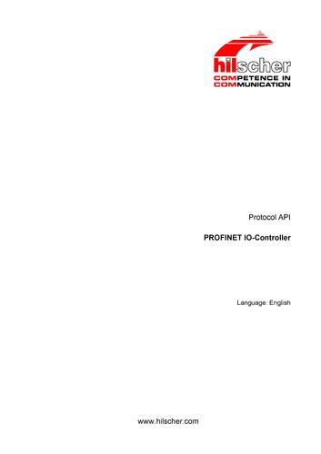 德国赫优讯(Hilscher)基于netX技术的PROFINET_IO-Controller协议接口手册