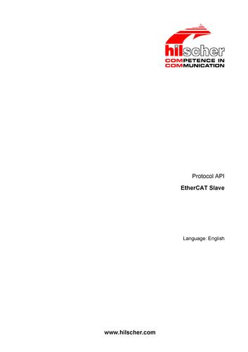 德国赫优讯(Hilscher)基于netX技术的EtherCAT从站协议接口手册