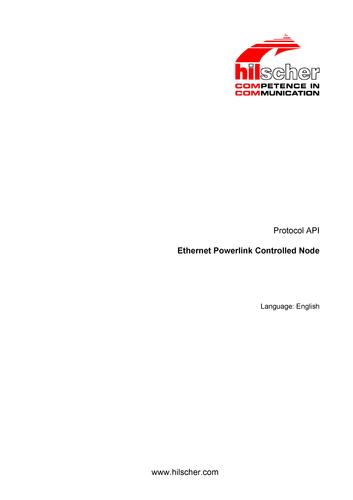 德国赫优讯(Hilscher)基于netX技术的Powerlink_Controller协议接口手册