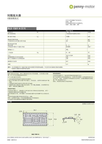 冯哈伯 Penny 伺服放大器 BLD1501Ｈ系列