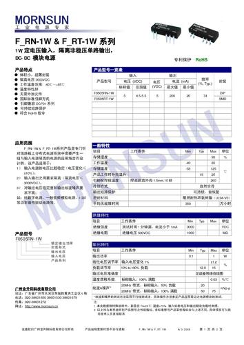 金升阳F-RT/RN-1W下载资料