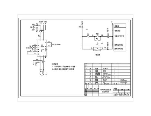 山宇SY6000外接电位器调速控制图
