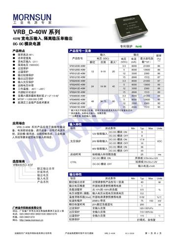 金升阳VRB-D-40W产品资料