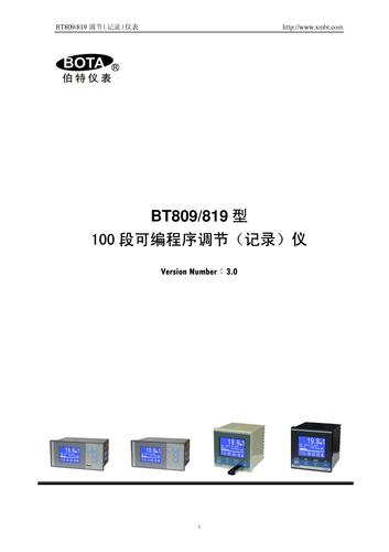 伯特 BT819A型100段可编程序调节（记录）仪