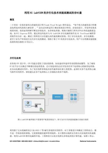利用NI LabVIEW的并行化技术来提高测试的吞吐量