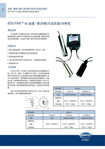 HACH Accu4/T53低量程浊度在线分析仪用户操作手册