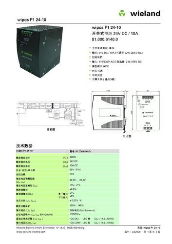 wieland 电源 P1 24-10