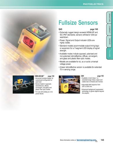 Banner Fullsize Sensors（英文）