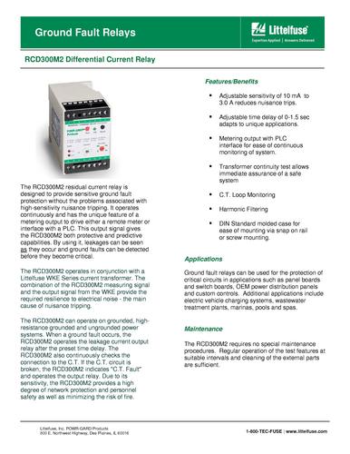 Littelfuse接地保护装置 型号：RCD300M2-24V  系列：RCD