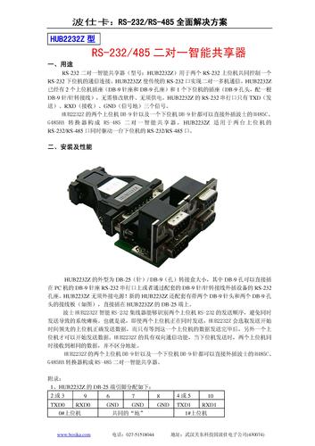 RS-232二对一智能共享器