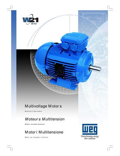 WEG Multivoltage Motors - Aluminum Frame Motors