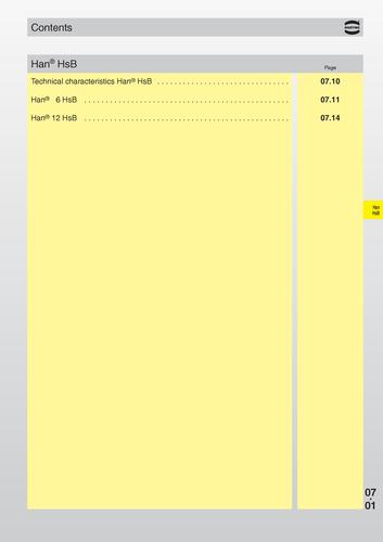 HARTING Han 工业用大电流连接器产品目录（英文）