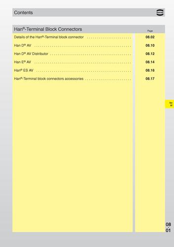 HARTING 工业用Han?端子连接器产品目录(英文)