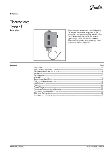 丹佛斯 RT温控器