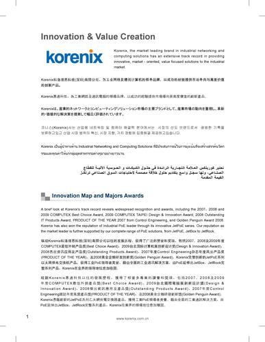 korenix 工业网络及通讯计算简易型录2010版