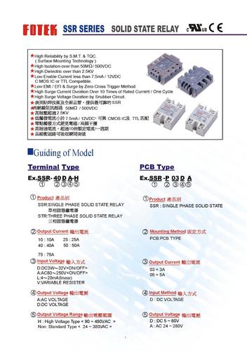 FOTEK-阳明 三相固态继电器 产品介绍