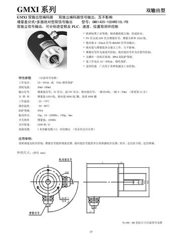 GEMPLE GMXI双输出型编码器