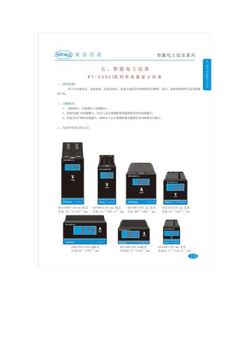 索思 WT-E400M系列智能三电量显示仪表