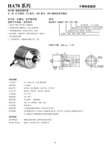 GEMPLE HA78I增量型编码器