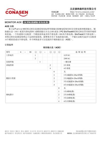 MONITOR AOE 重锤式料位计