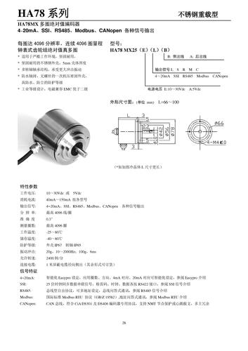 GEMPLE HA78MX多圈绝对值编码器