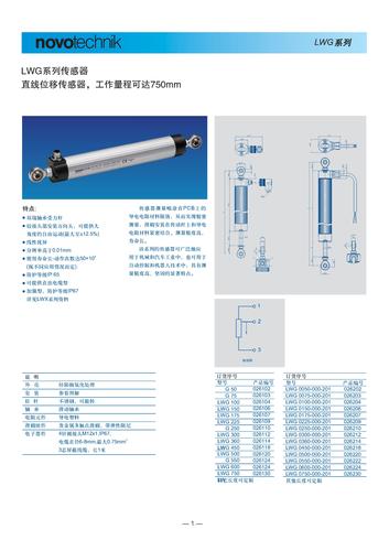 Novotechnik LWG_LWX系列直线位移传感器