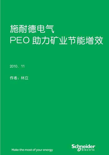 施耐德电气 PEO助力矿业节能增效