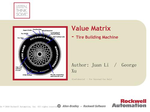 Value Matrix- Tire Building Machine