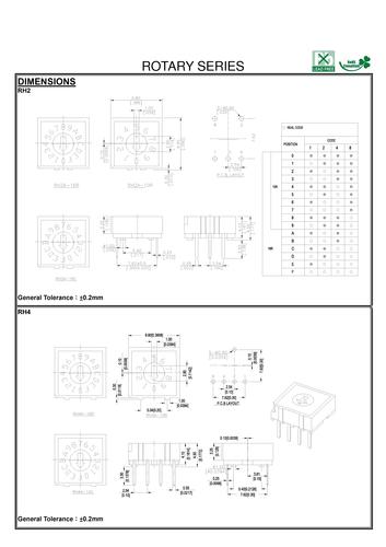 上海硕立TACLEX 10x10系列旋转开关图纸