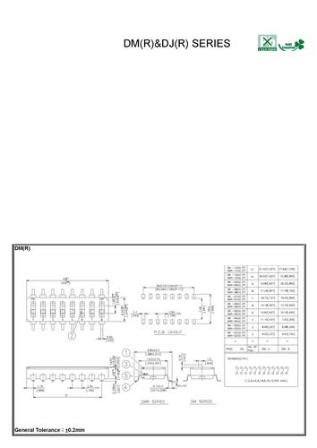 上海硕立TACLEX 贴片式拨码开关图纸