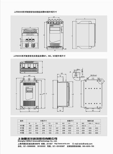 雷诺尔 JJR8000软起动器选型手册