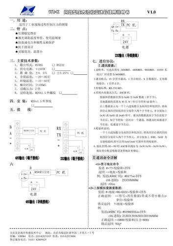 昆仑海岸 JYB-K网络型压力液位变送器使用说明书