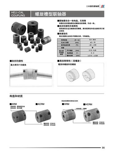 三木 螺旋槽型联轴器产品说明