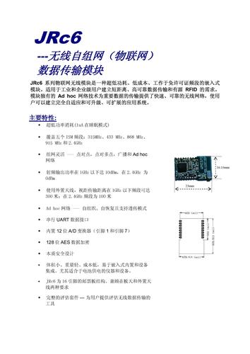 集锐智能 JRc6无线自组网（物联网）数据传输模块