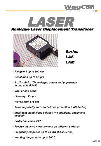 WAYCON 激光位移传感器LAS/LAM资料（英文）