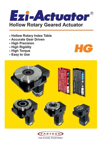 FASTECH HG系列盘式直驱电机产品介绍（英文）