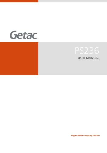 神基科技 Getac PS236用户手册（英文）
